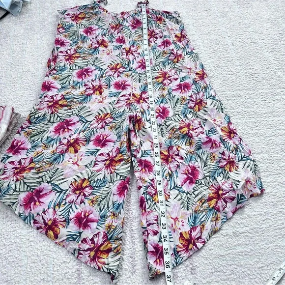 NWT Hayden and Angie Girls Jumpsuit Romper and Tank Tropical Summer Size Large - Picture 14 of 15